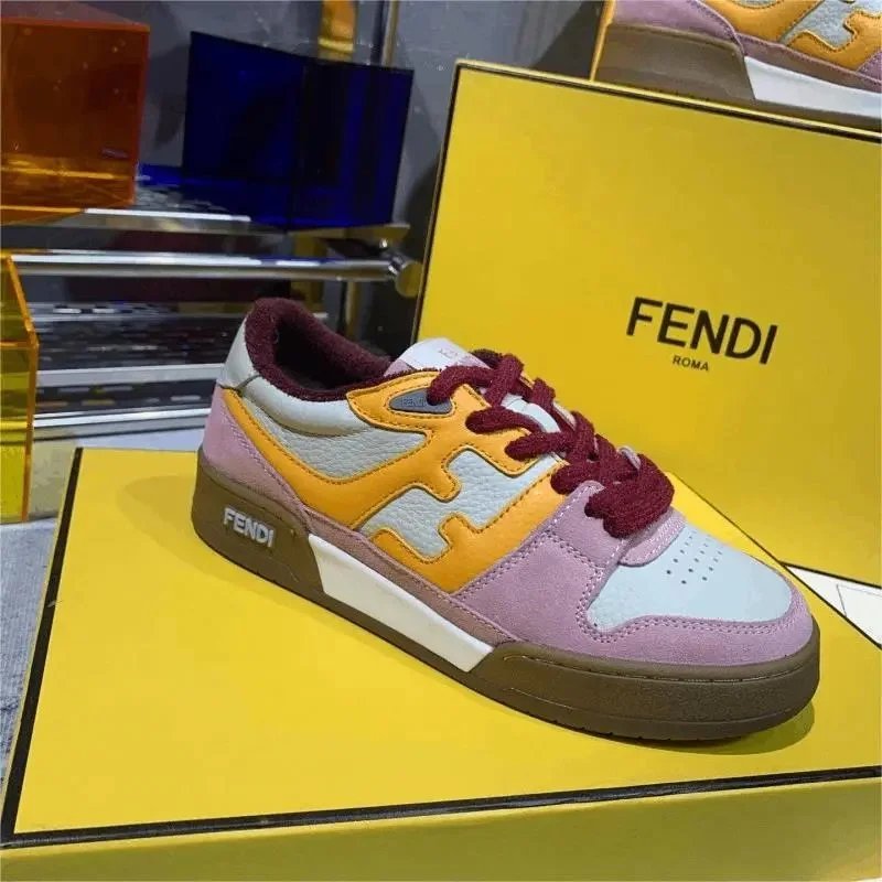 Fendi Match Low Top Sneakers Multicolor