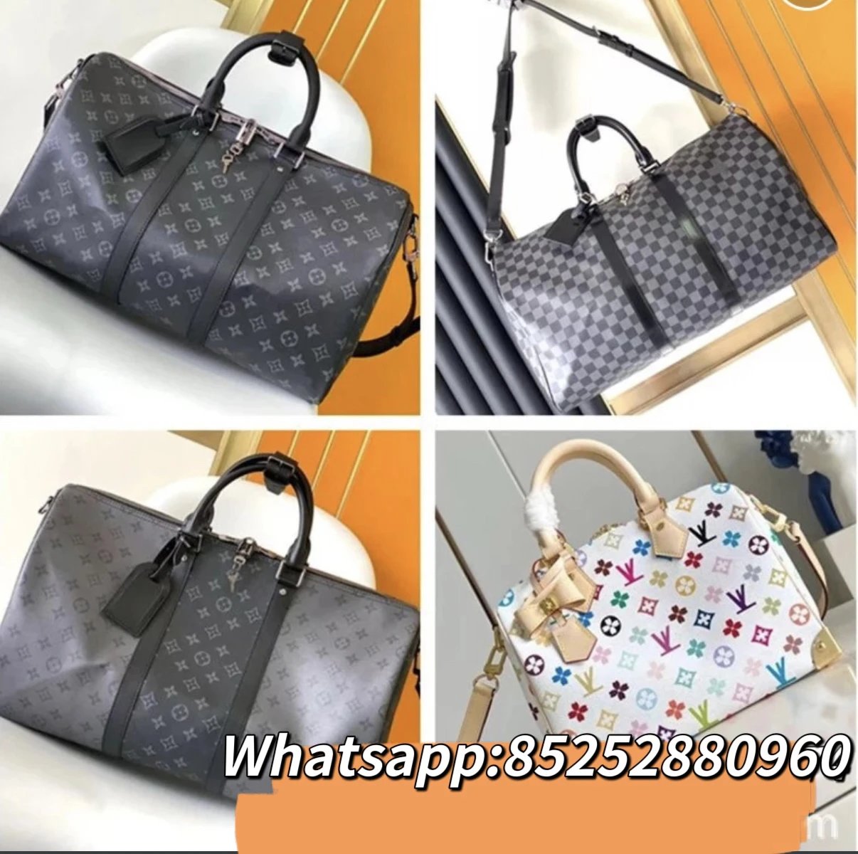Louis Vuitton LV Keepall Travel Duffle Bag Multicolor