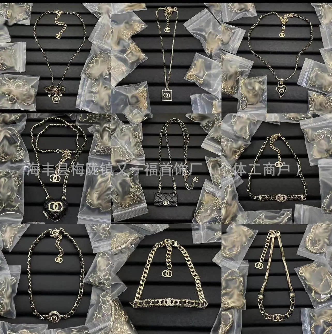 Chanel CC Necklace Collection Elegant Jewelry Gold and Black