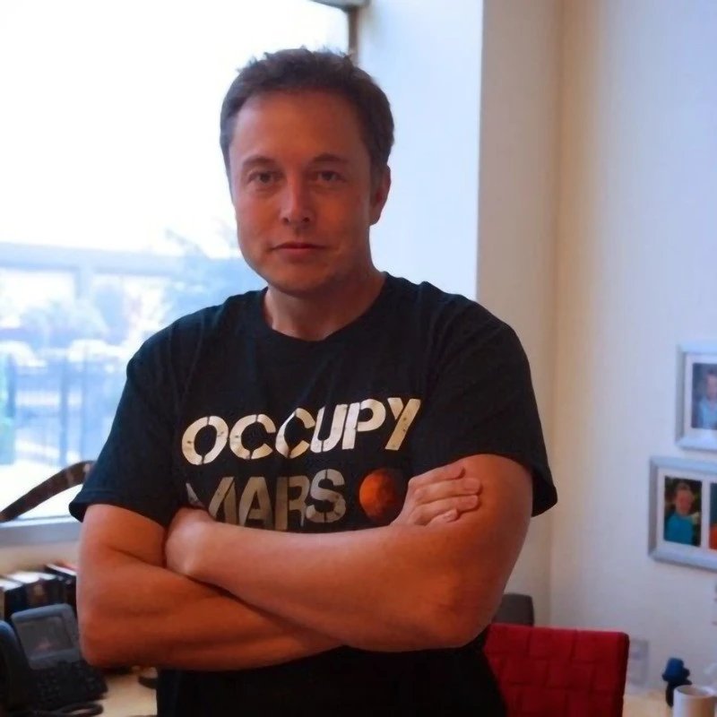 SpaceX Occupy Mars Graphic T-Shirt Black