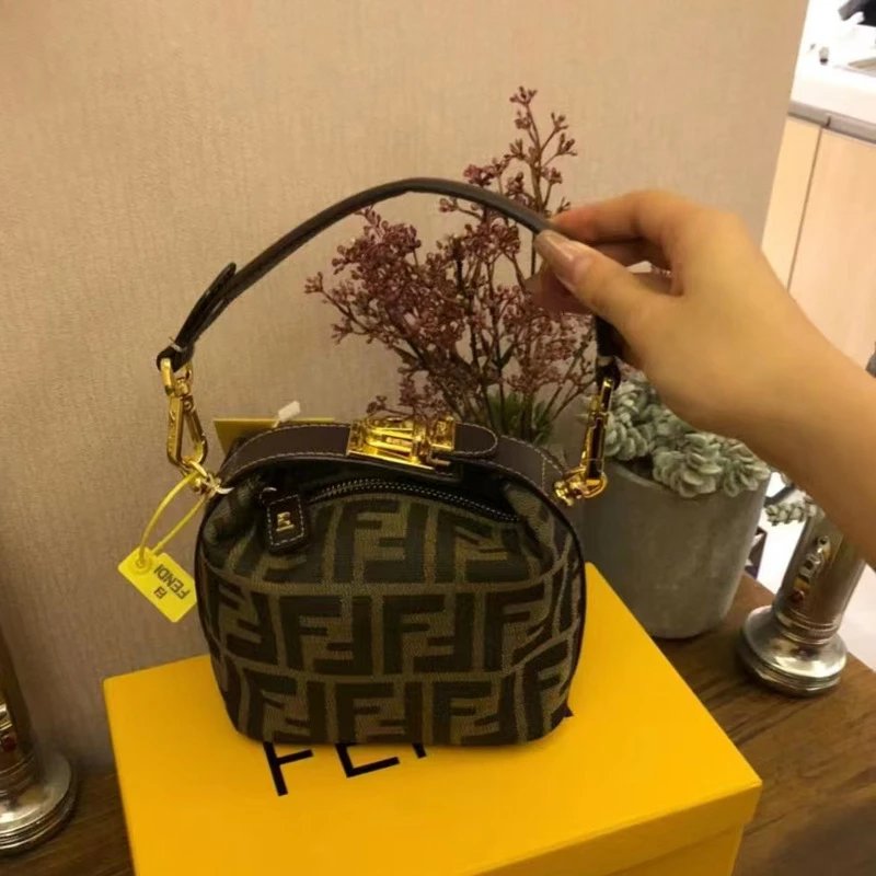 Fendi Mon Tresor iconic bucket bag Brown