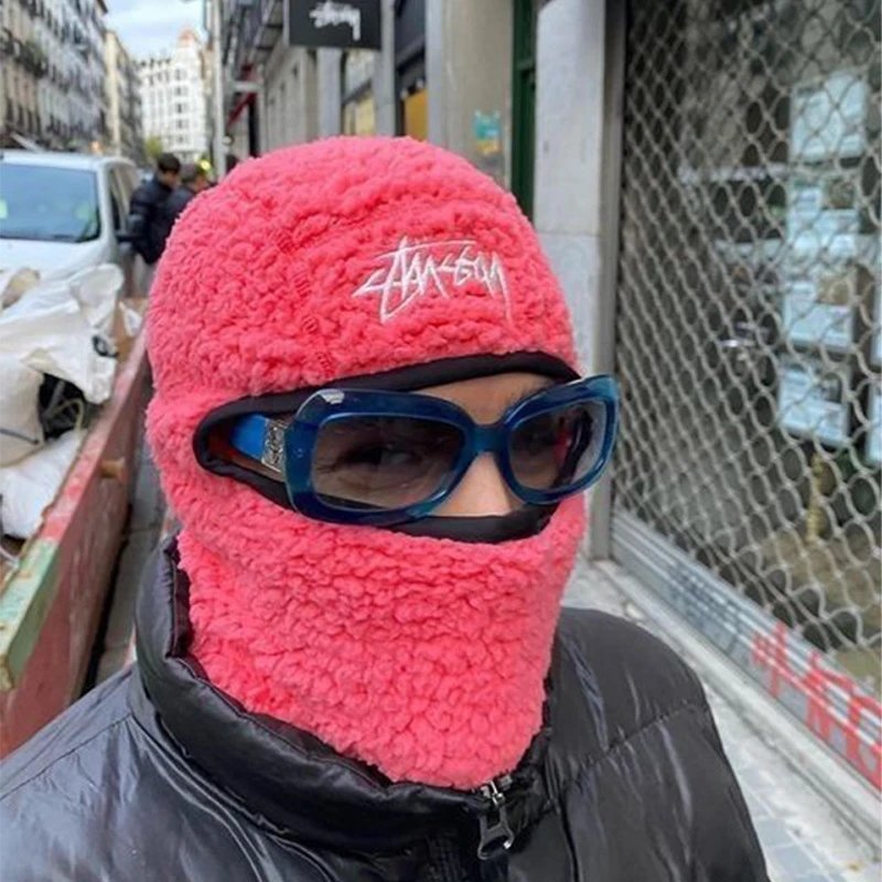 Stussy Sherpa Balaclava Streetwear Headwear Pink