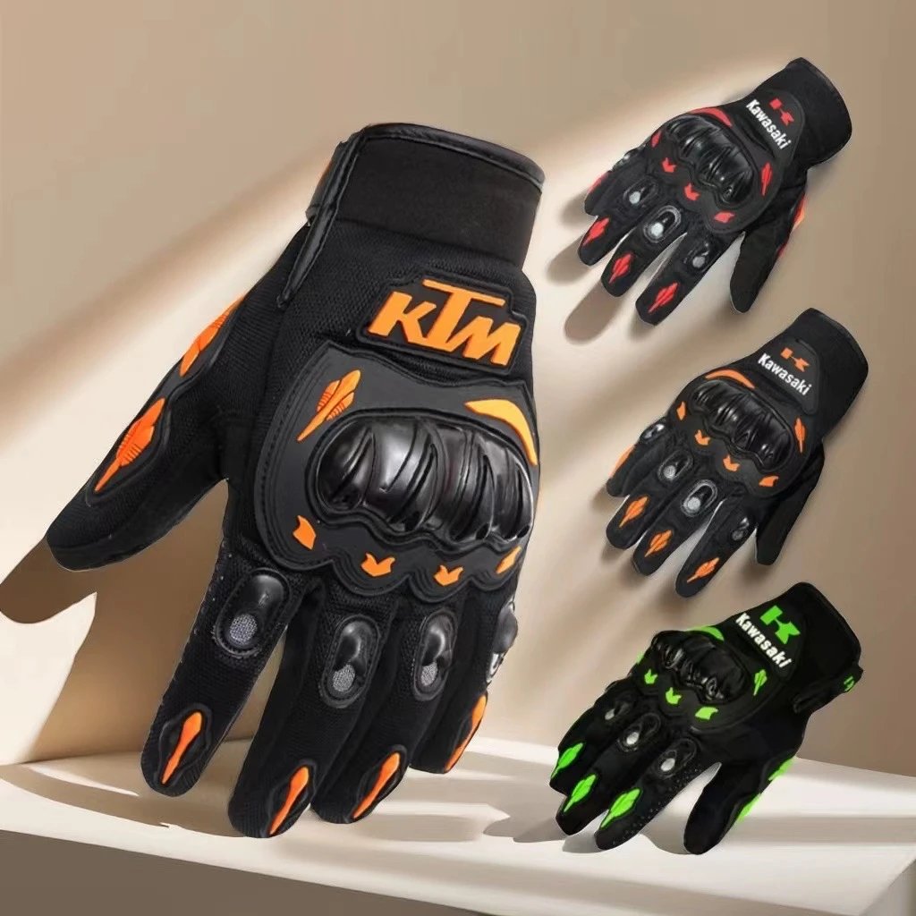 Design Motorcycle Protective Gloves Racing Gear Black