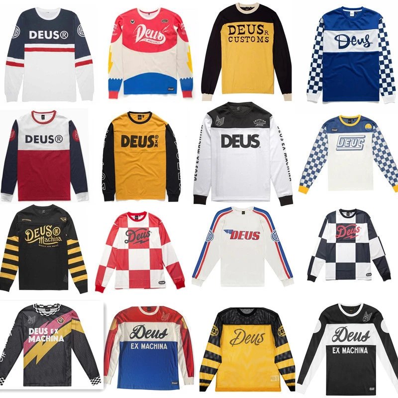 Deus Ex Machina Deus Moto Jersey Graphic Streetwear Long Sleeve Shirt Multicolor