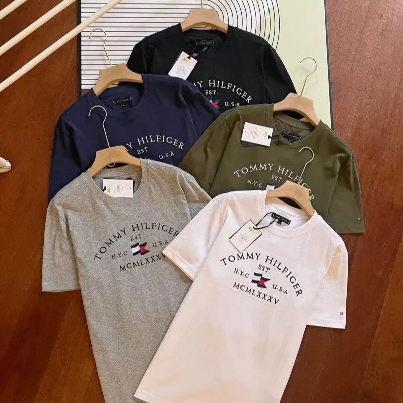 Tommy Hilfiger TH Graphic Print Cotton T-Shirt Multicolor