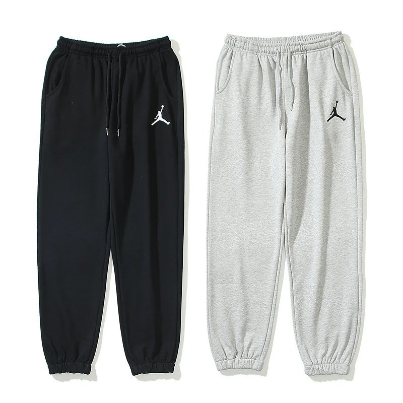 Jordan Jumpman Fleece Casual Sweatpants Black and Gray