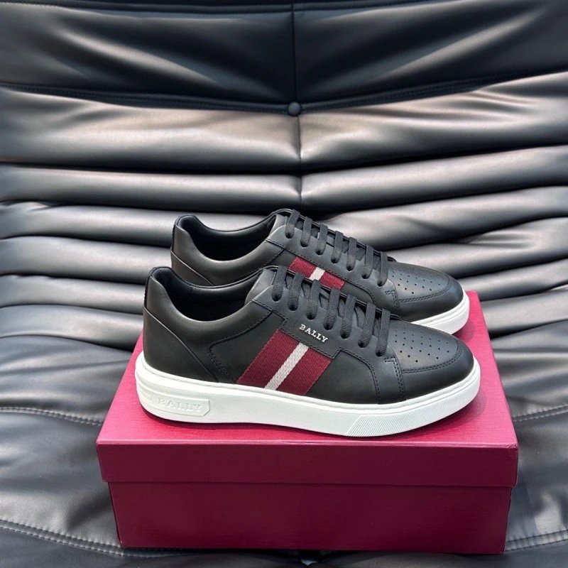 Bally St. Moritz Leather Sneakers Black