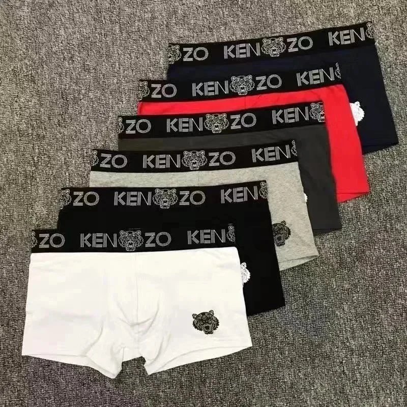 Kenzo Tiger Print Boxer Briefs Multicolor