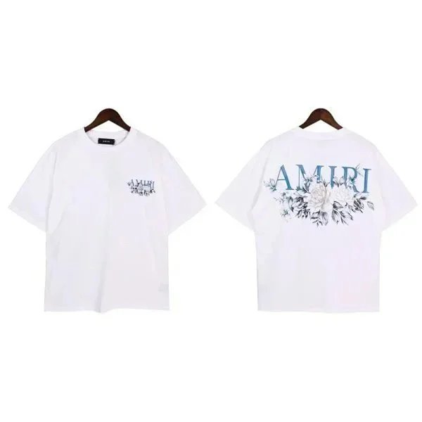 Amiri Floral Print Graphic Tee White