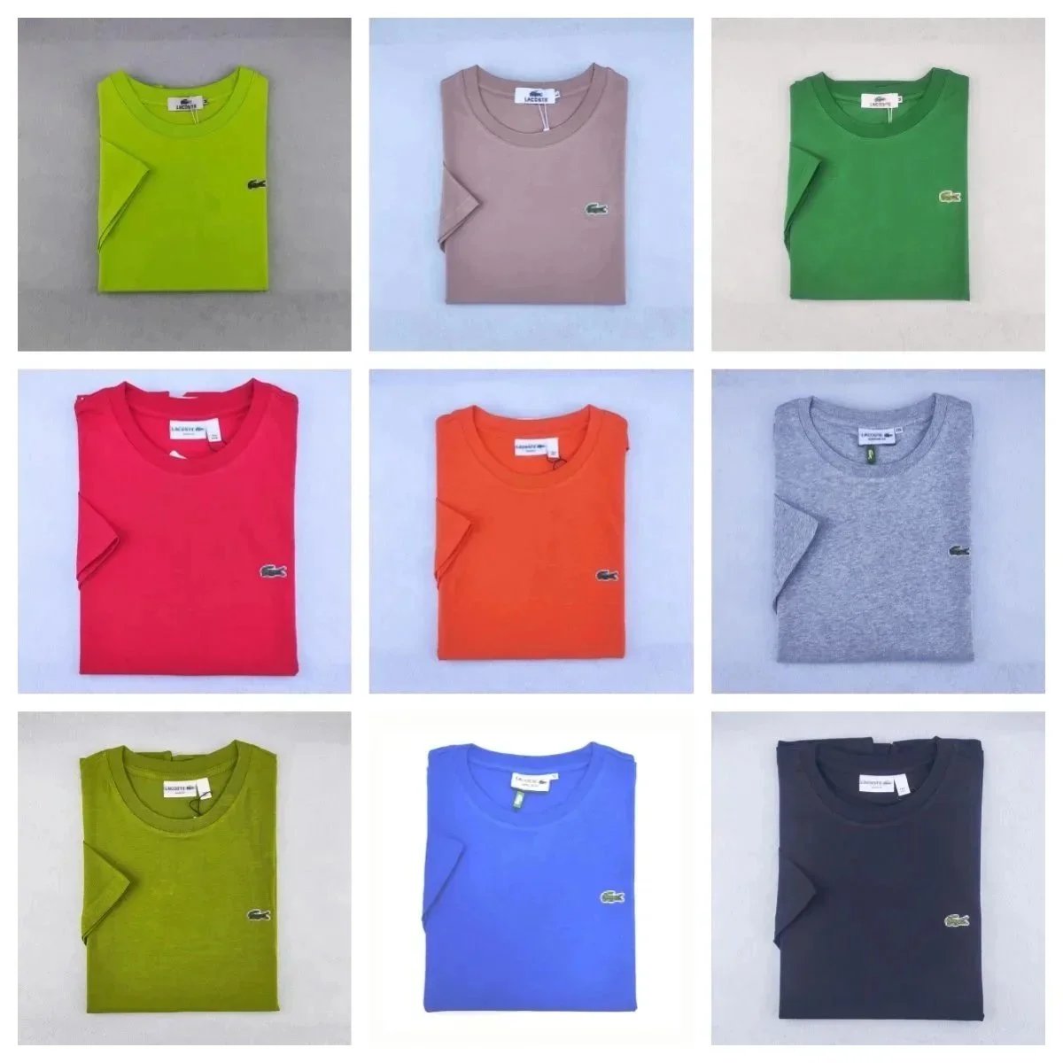 Lacoste Classic Crewneck Cotton T-Shirt Multicolor