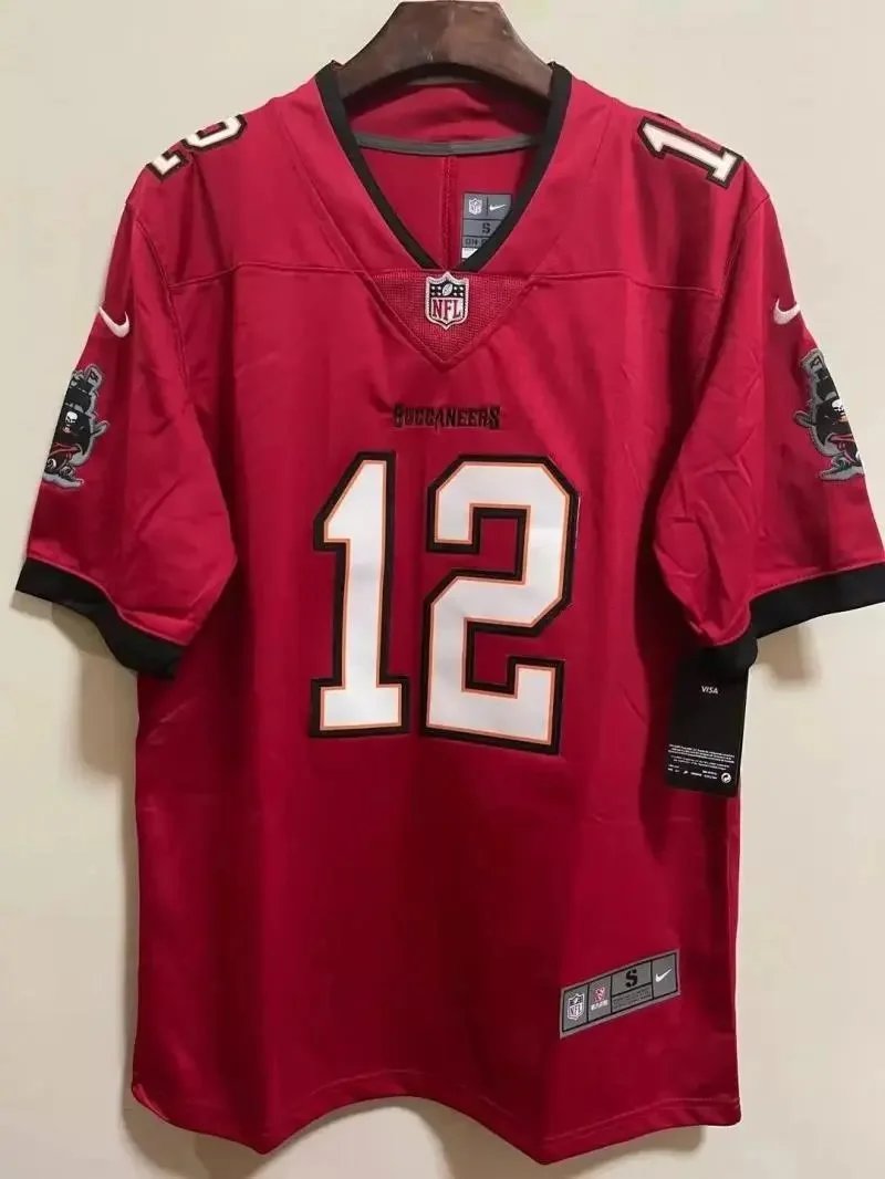 Nike Tampa Bay Buccaneers Tom Brady 12 Retro Football Jersey Red