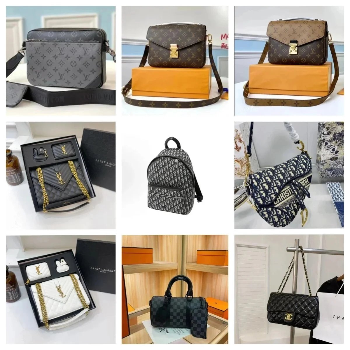 Louis Vuitton LV Monogram Canvas Classic Handbag Collection Brown