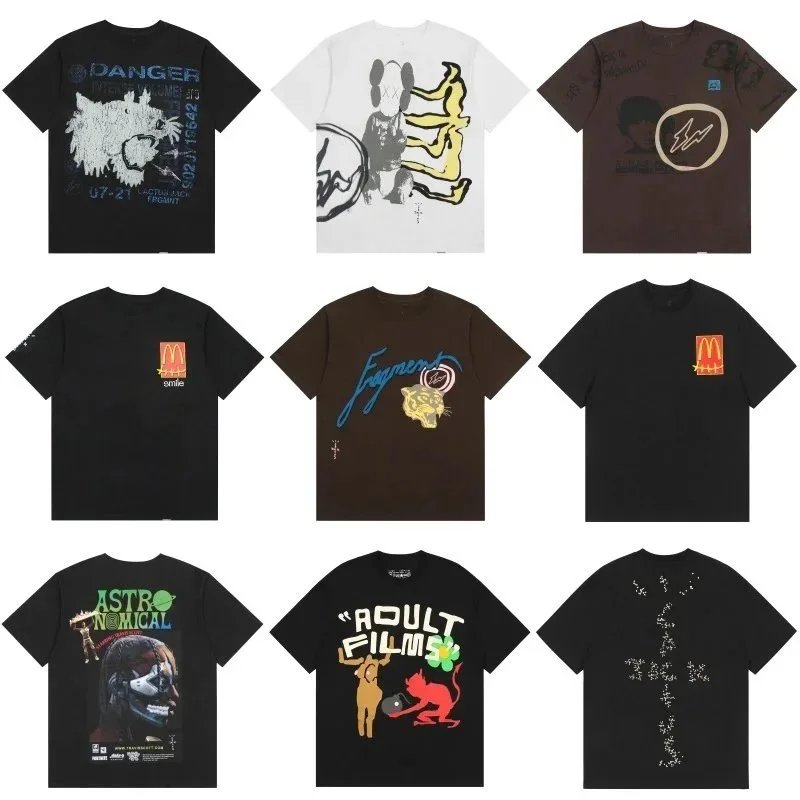 Cactus Jack Graphic T-Shirt Collection Oversized Streetwear T-Shirt Multicolor