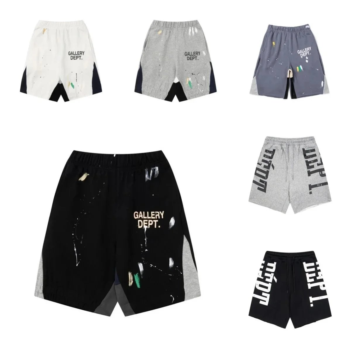 Gallery Dept. Paint Splatter Casual Shorts Multicolor