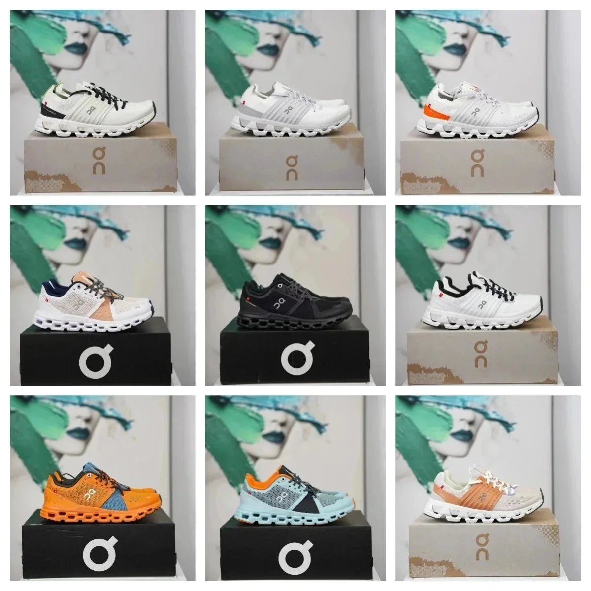 On Running On Cloudflow Lightweight Running Sneakers Multicolor