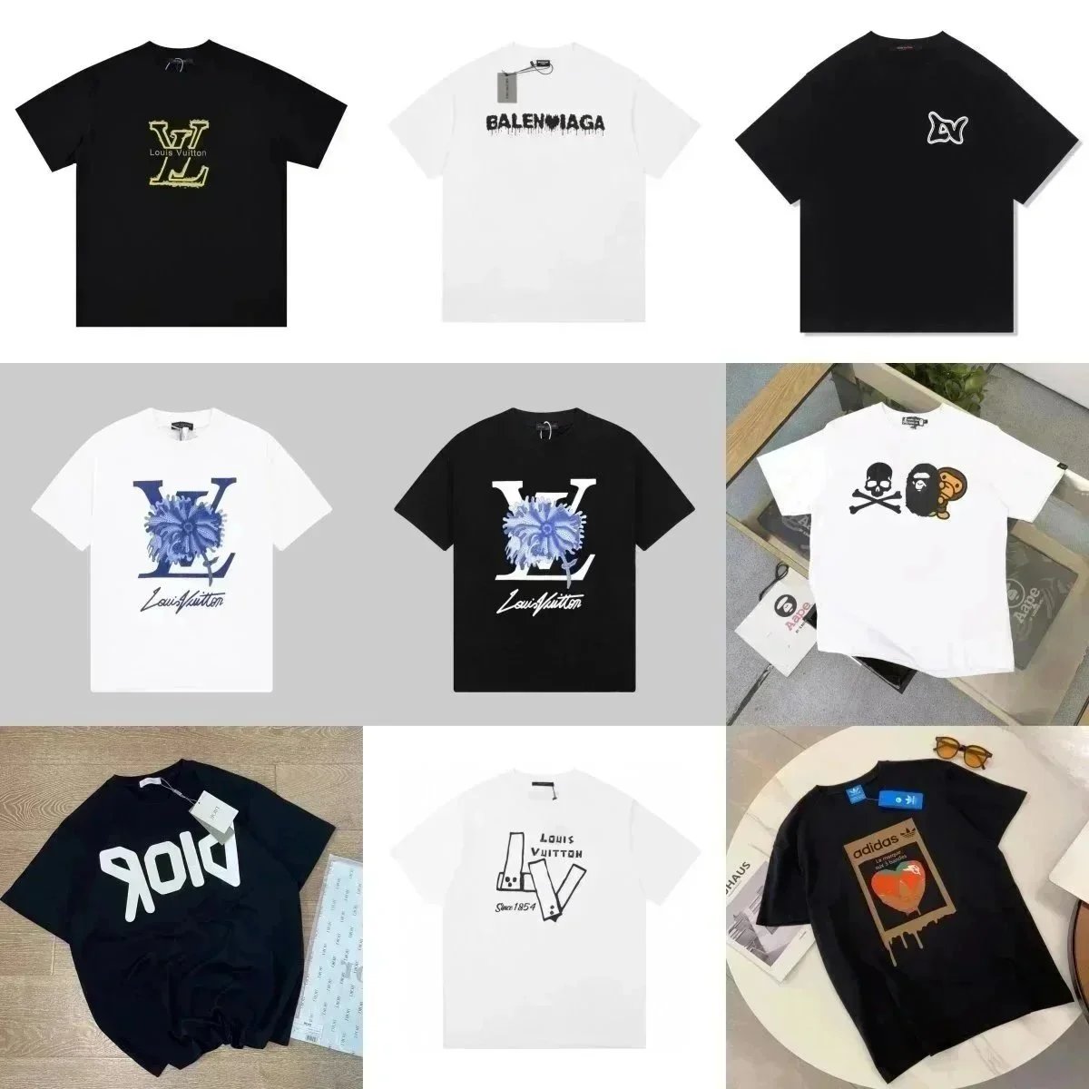 Louis Vuitton LV Graphic Print Oversized Tee Black