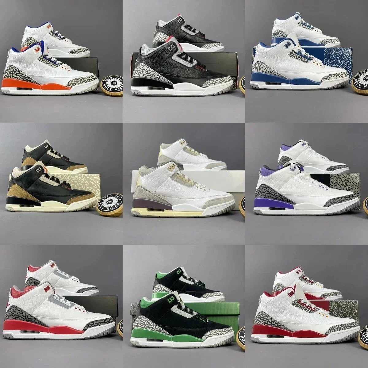 Jordan Air Jordan 3 Retro chunky basketball sneakers Multicolor