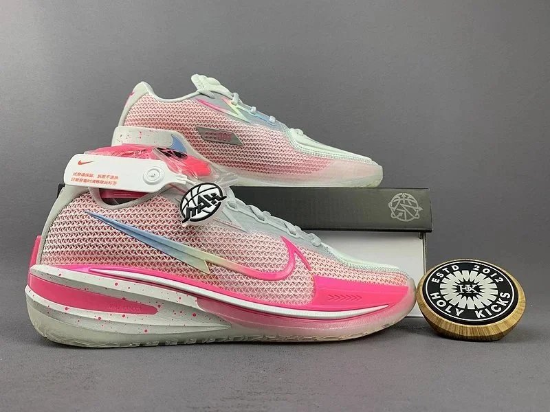 Nike G.T. Cut 3 Performance Basketball Shoes Pink and White