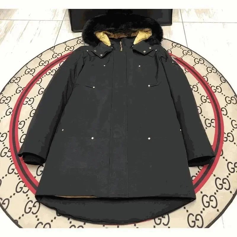 Gucci Fur-Trimmed Parka Winter Jacket Black