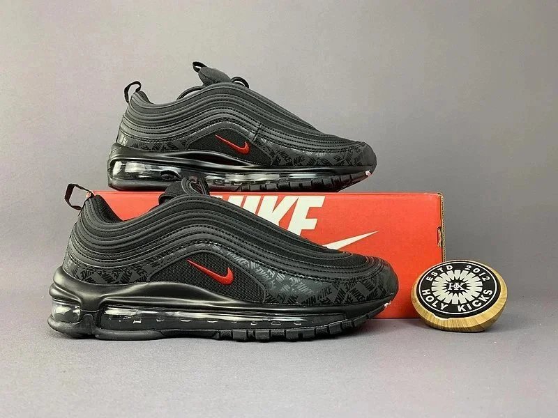 Nike Air Max 97 Running Sneakers Black and Red