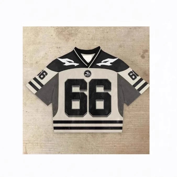 Design Hockey Jersey Short Sleeve Graphic Tee Black and White