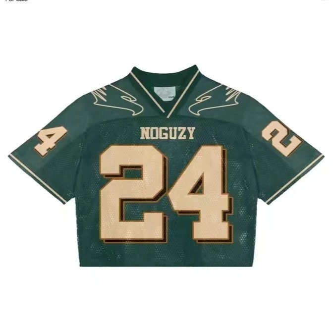 Design NOGUZY 24 Retro Football Jersey Green