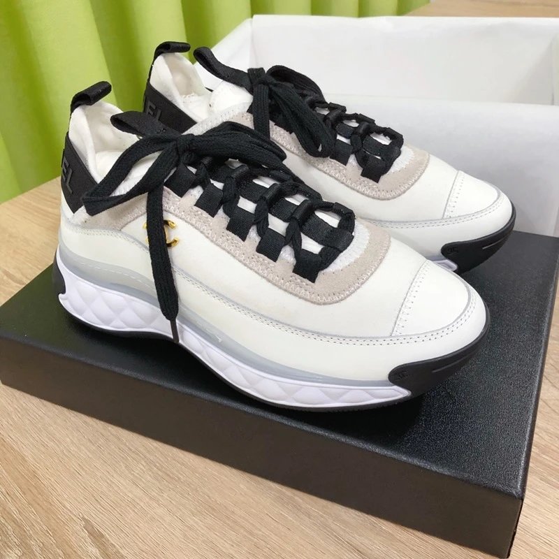 Chanel Trainer chunky Sneakers White and Black