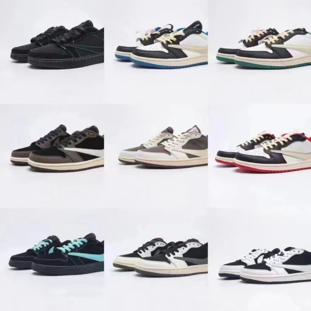 Nike Air Jordan 1 Low Travis Scott Retro Sneakers Multicolor