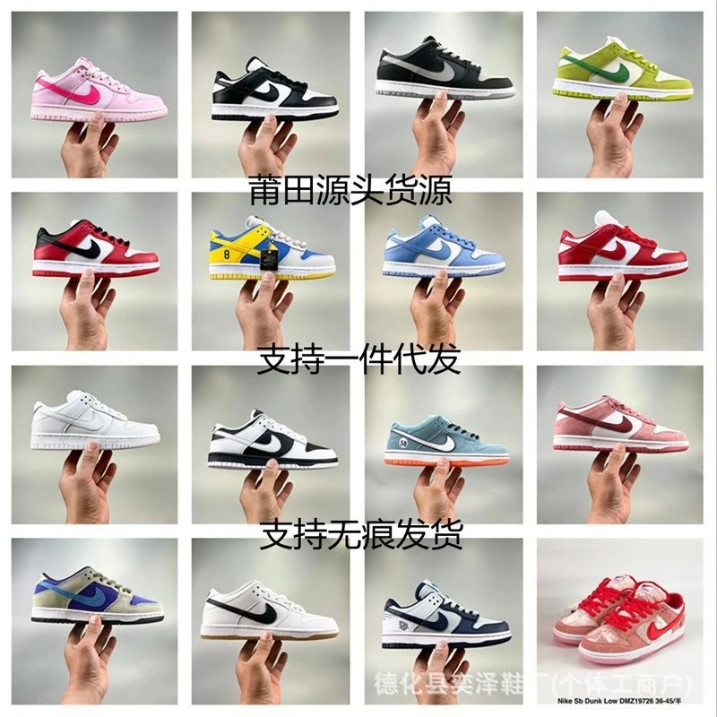 Nike Dunk Low Casual Sneakers Multicolor