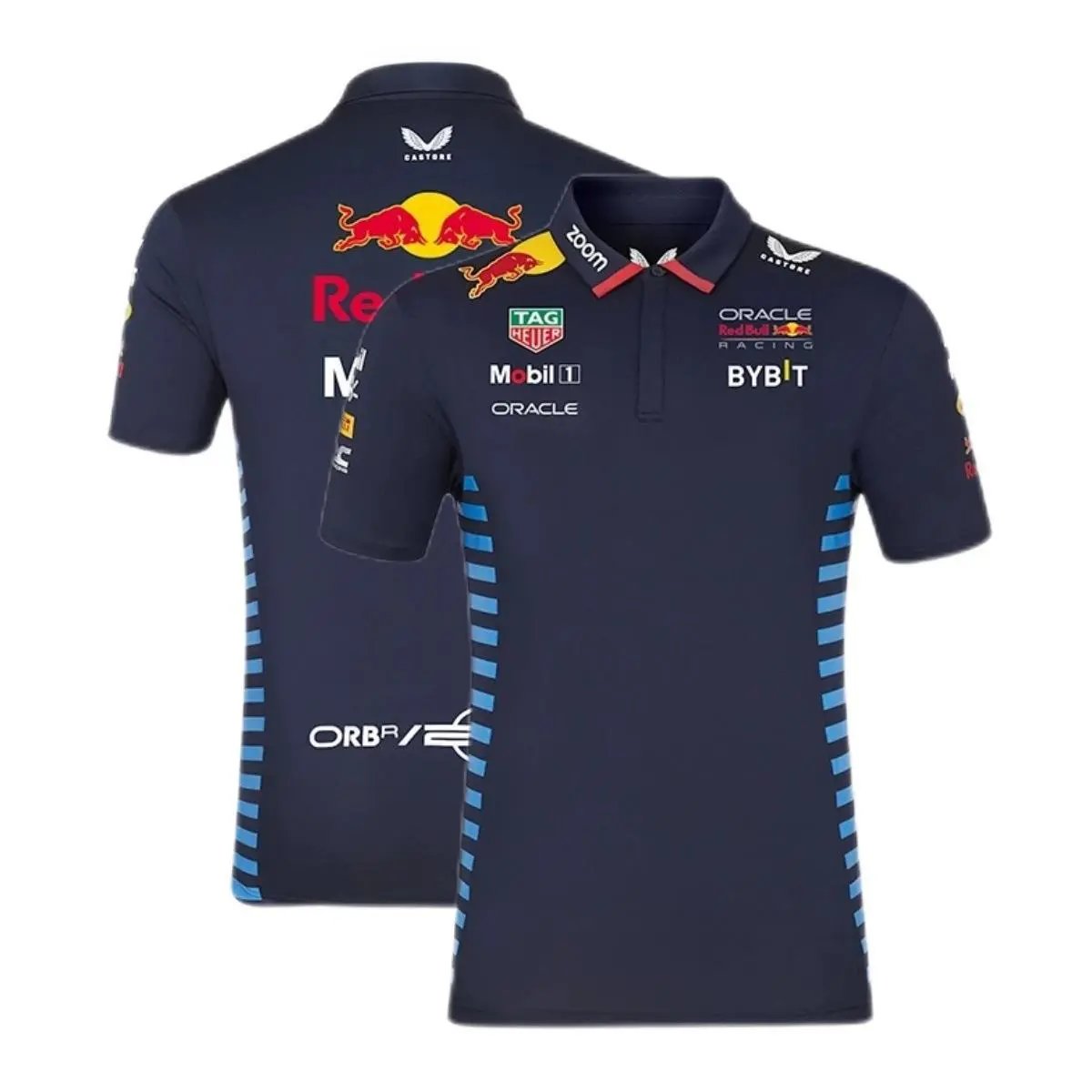 Castore Oracle Red Bull Racing 2024 Team Polo Shirt Navy