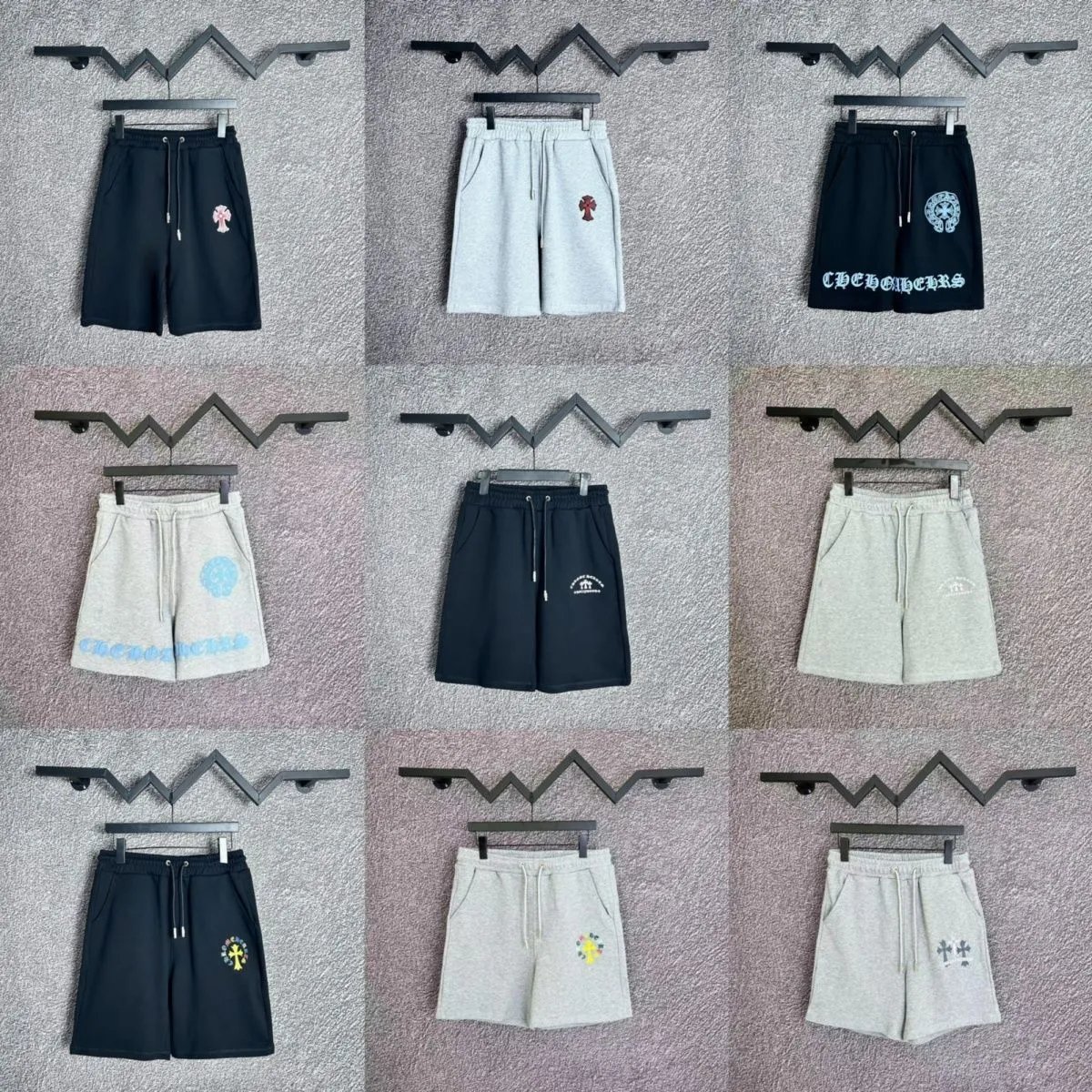 Chrome Hearts Cross Graphic Casual Shorts Multicolor