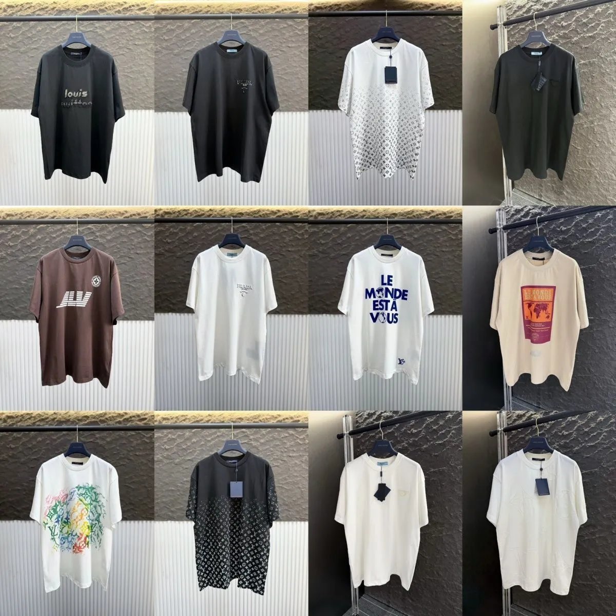 Louis Vuitton LV Monogram Graphic Oversized T-Shirt Collection Multicolor