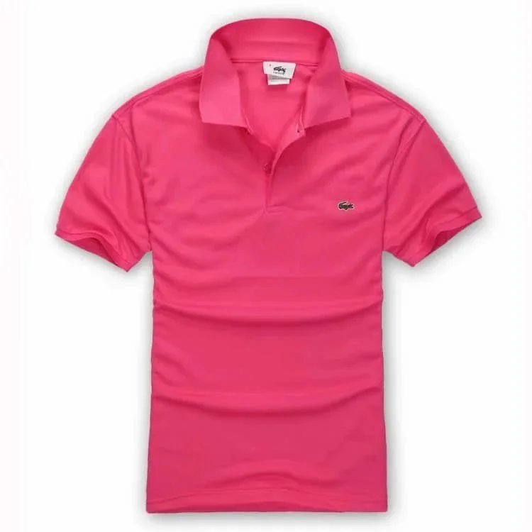 Lacoste Classic Petit Pique Cotton Polo Shirt Pink