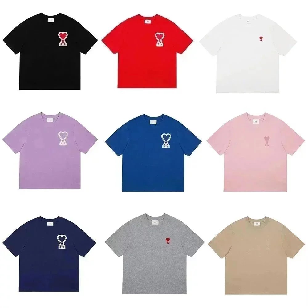 Ami Paris Ami Ami de Coeur Cotton T-Shirt Multicolor