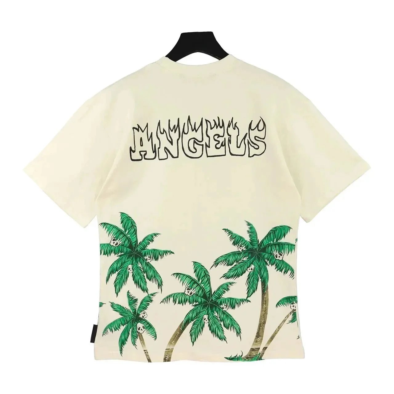 Palm Angels Palm Tree Skull Graphic Streetwear T-Shirt White