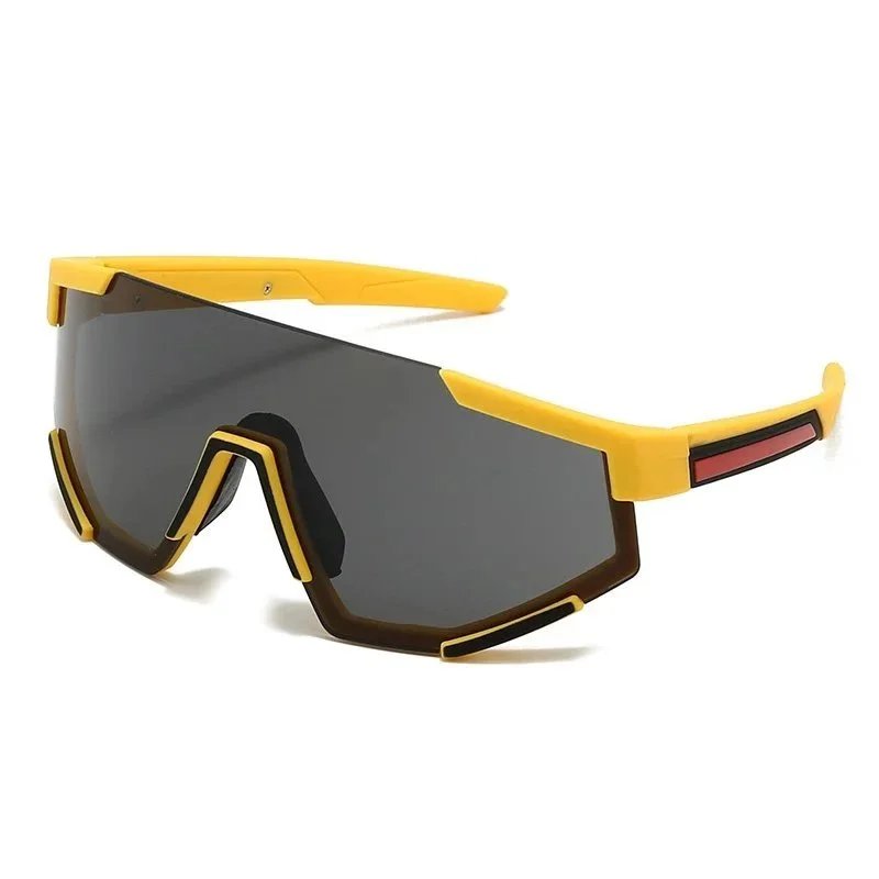 Design Shield Sport Sunglasses Yellow and Black