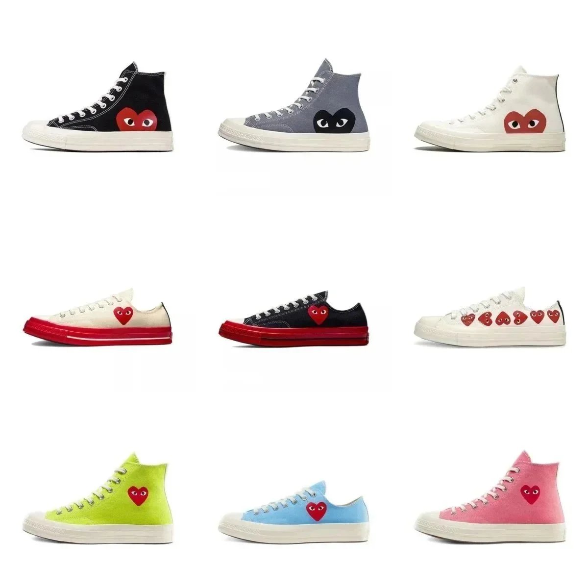 Comme des Garçons CDG Chuck 70 Canvas Sneakers Multicolor