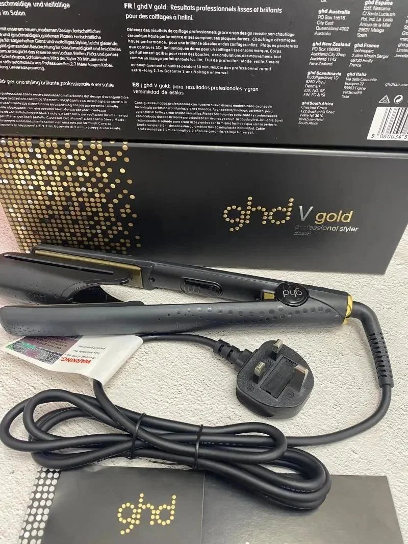ghd V Gold Professional Styler Hair Straightener Black