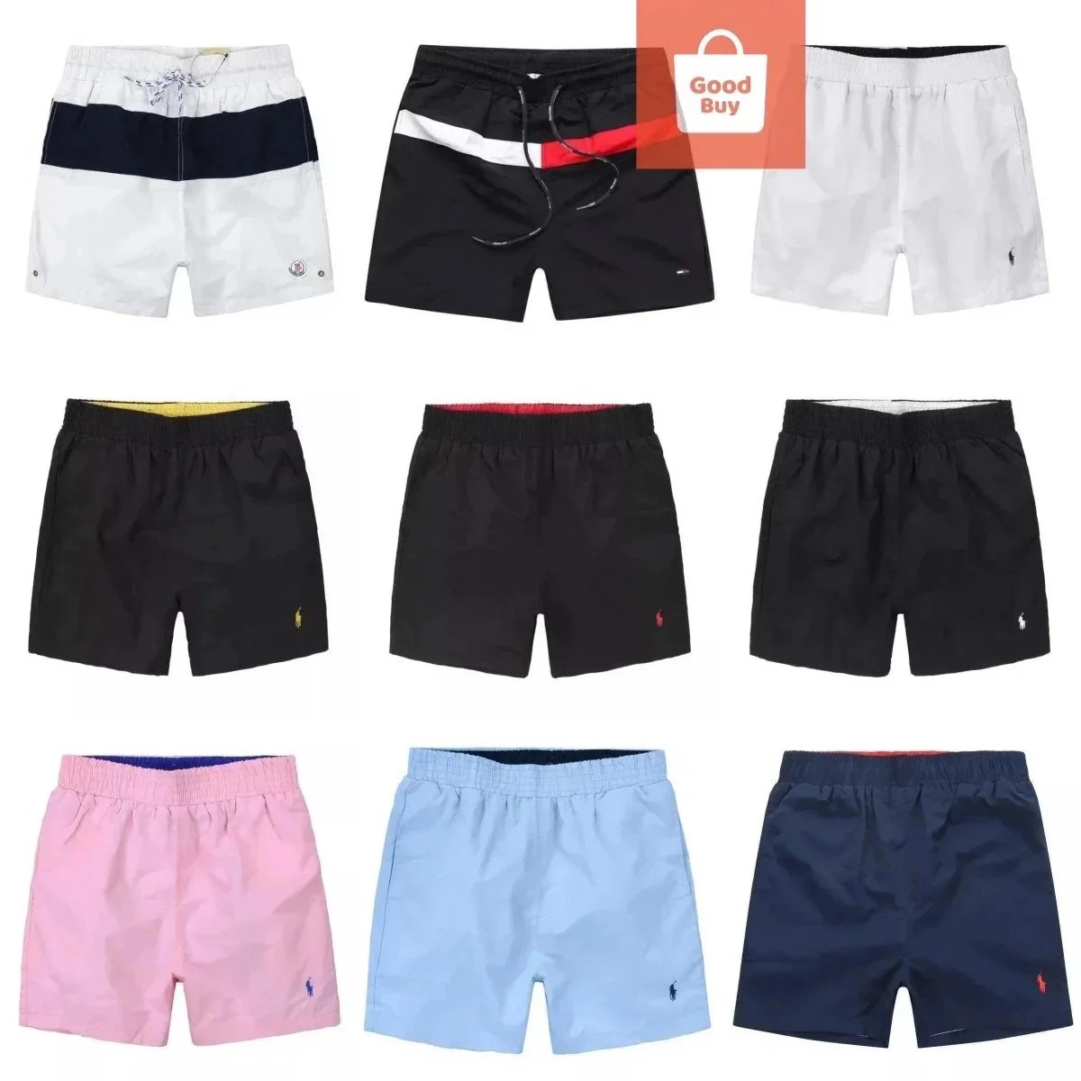 Ralph Lauren Pony Embroidery Casual Swim Shorts Multicolor