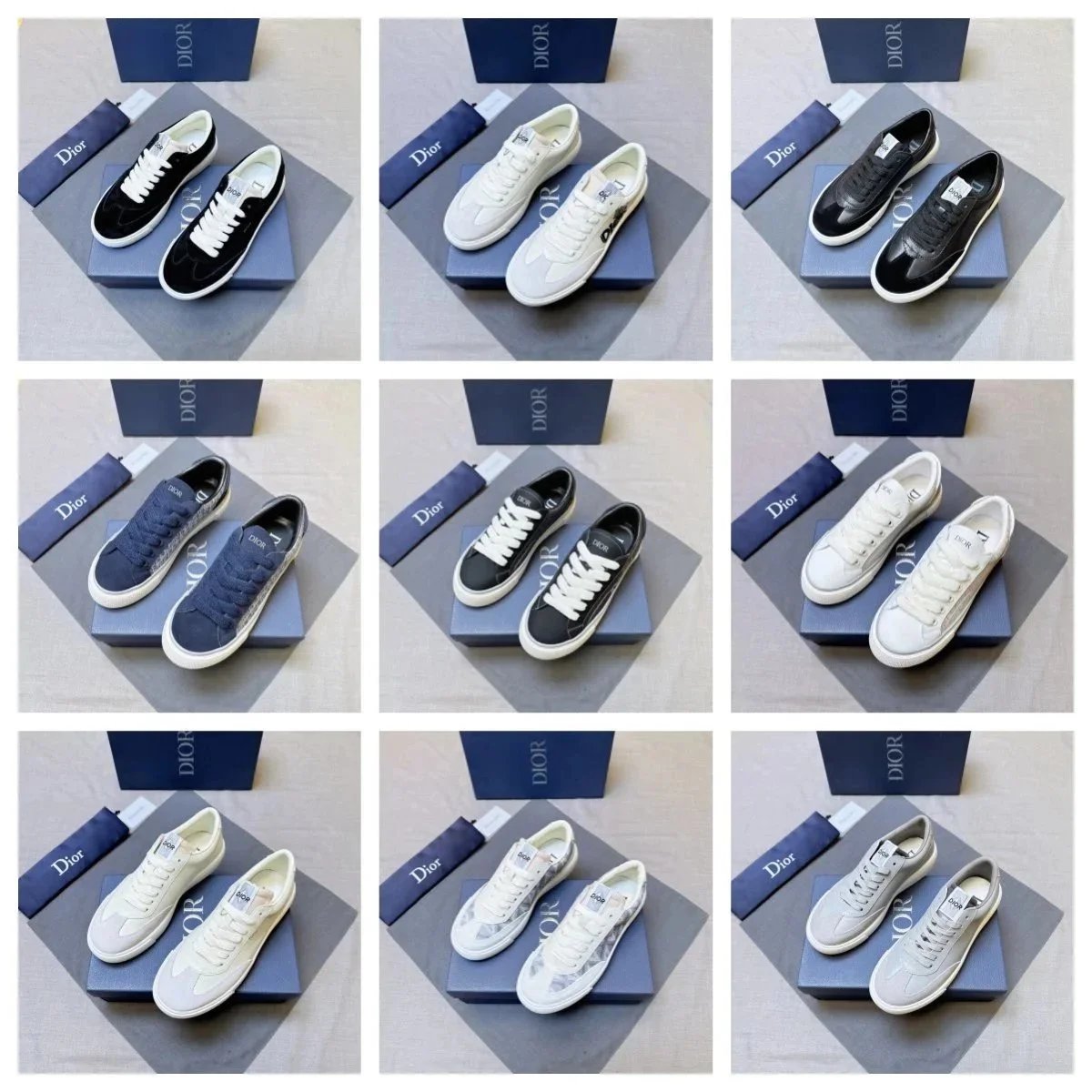 Dior B01 Low Top Sneakers Multicolor