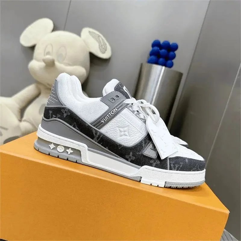 Louis Vuitton LV Trainer Chunky Sneakers White and Gray