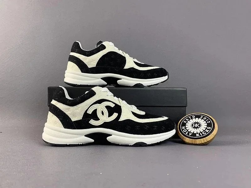 Chanel Runner Chunky Sneakers Black and White