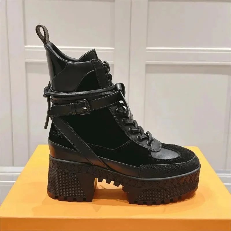 Louis Vuitton LV Star Trail Platform Boots Black