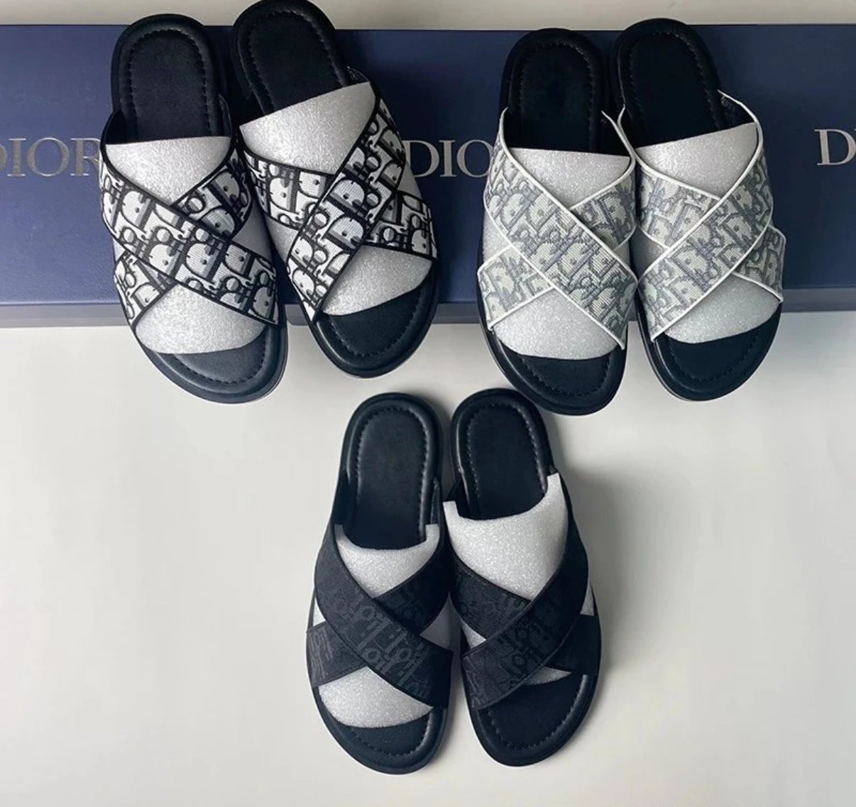 Dior Dway casual Slides Sandals Multicolor