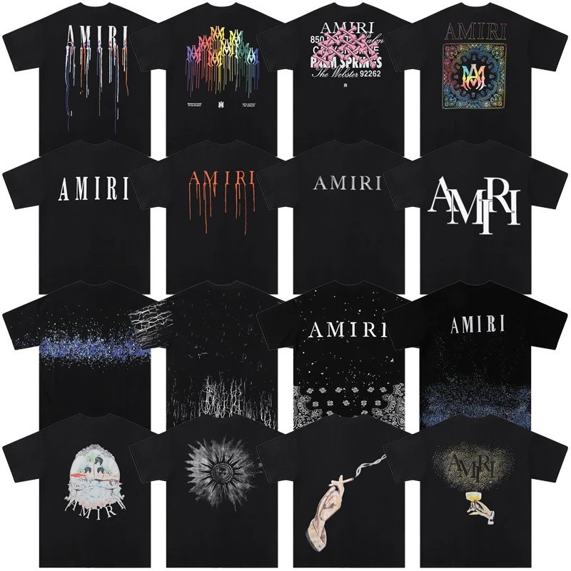 Amiri Graphic Print Cotton T-Shirt Black