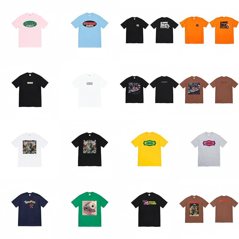 Supreme Graphic Streetwear T-Shirt Multicolor