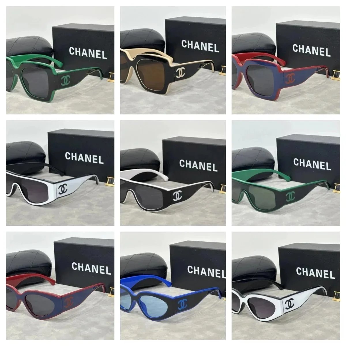 Chanel Oval Trendy Sunglasses Multicolor