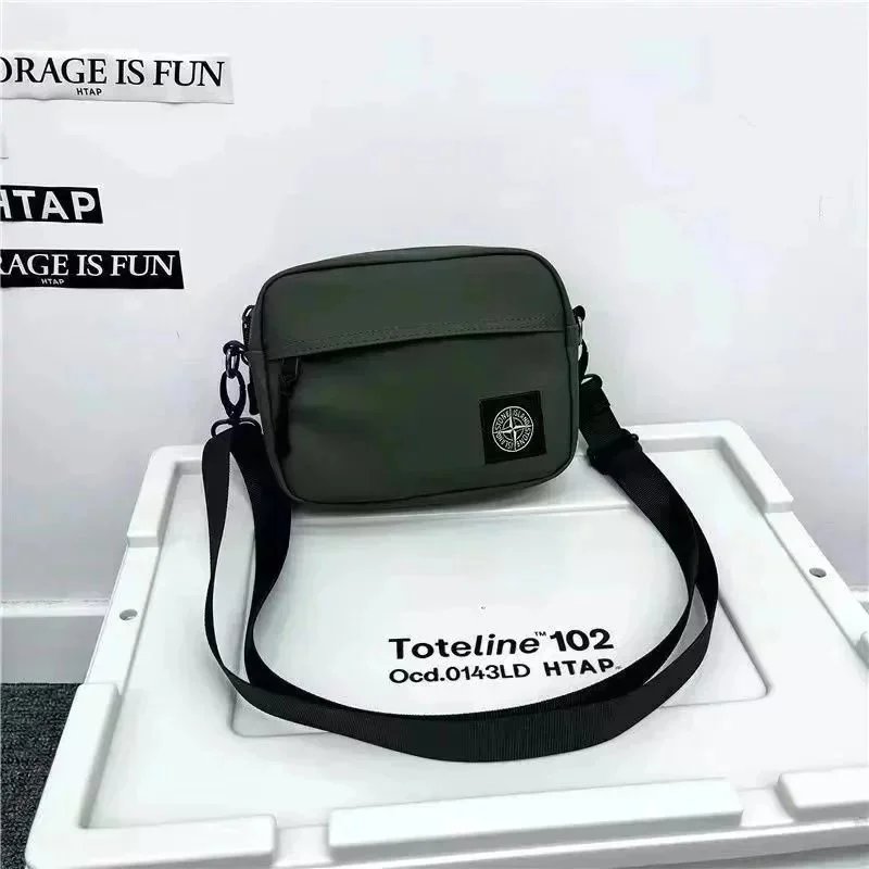 Stone Island Nylon Metal functional Crossbody Bag Olive