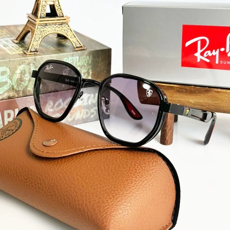 Ray-Ban RB4322M Ferrari Collection Stylish Sunglasses Black