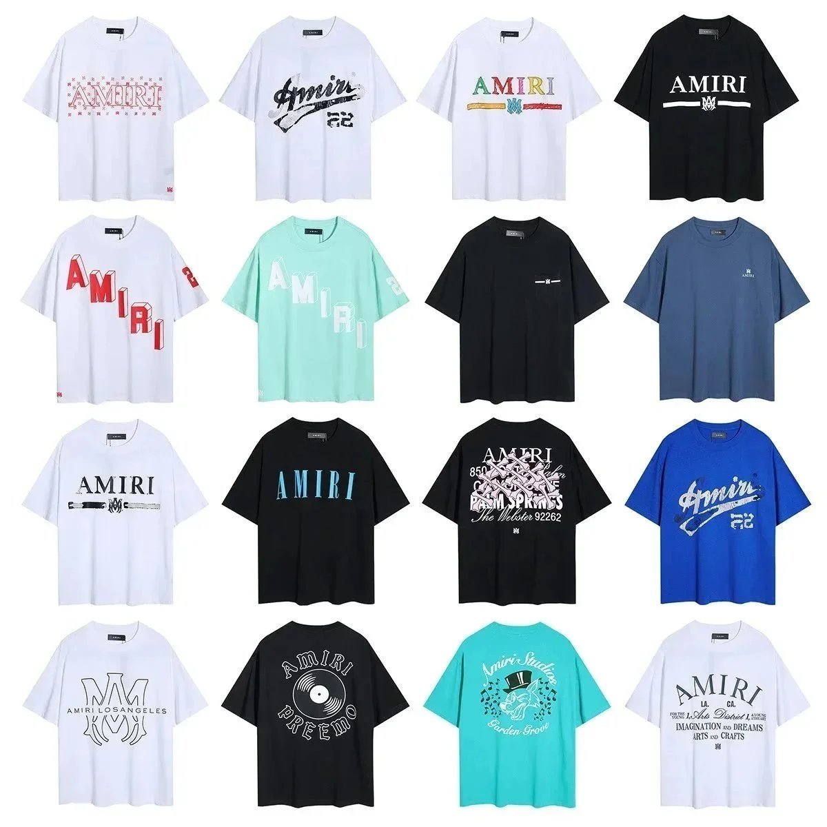 Amiri Graphic Print Cotton T-Shirt Multicolor